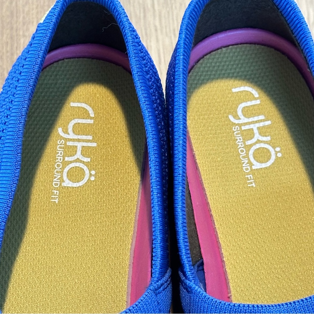 Ryka Hera Slip-On Shoes Blue Sz 11 Casual Comfort Knit Loafers Sneakers Luxury - Picture 10 of 11